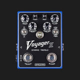 Spaceman Effects Voyager II dynamic tremolo pedal blue front view