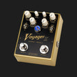 Spaceman Effects Voyager II dynamic tremolo pedal gold angled view