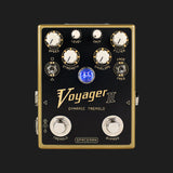 Spaceman Effects Voyager II dynamic tremolo pedal gold front view