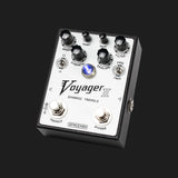 Spaceman Effects Voyager II dynamic tremolo pedal glow in the dark angled view